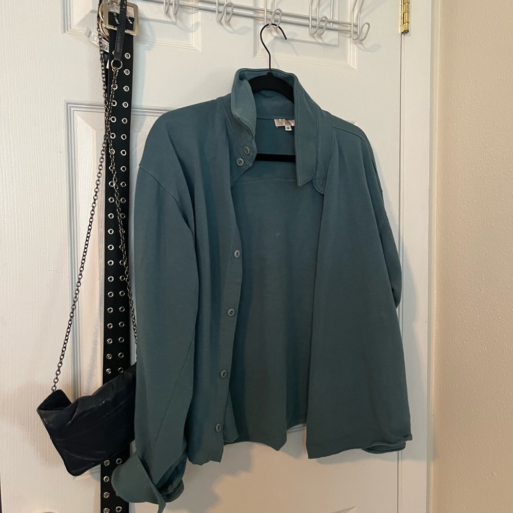 Button down sweater